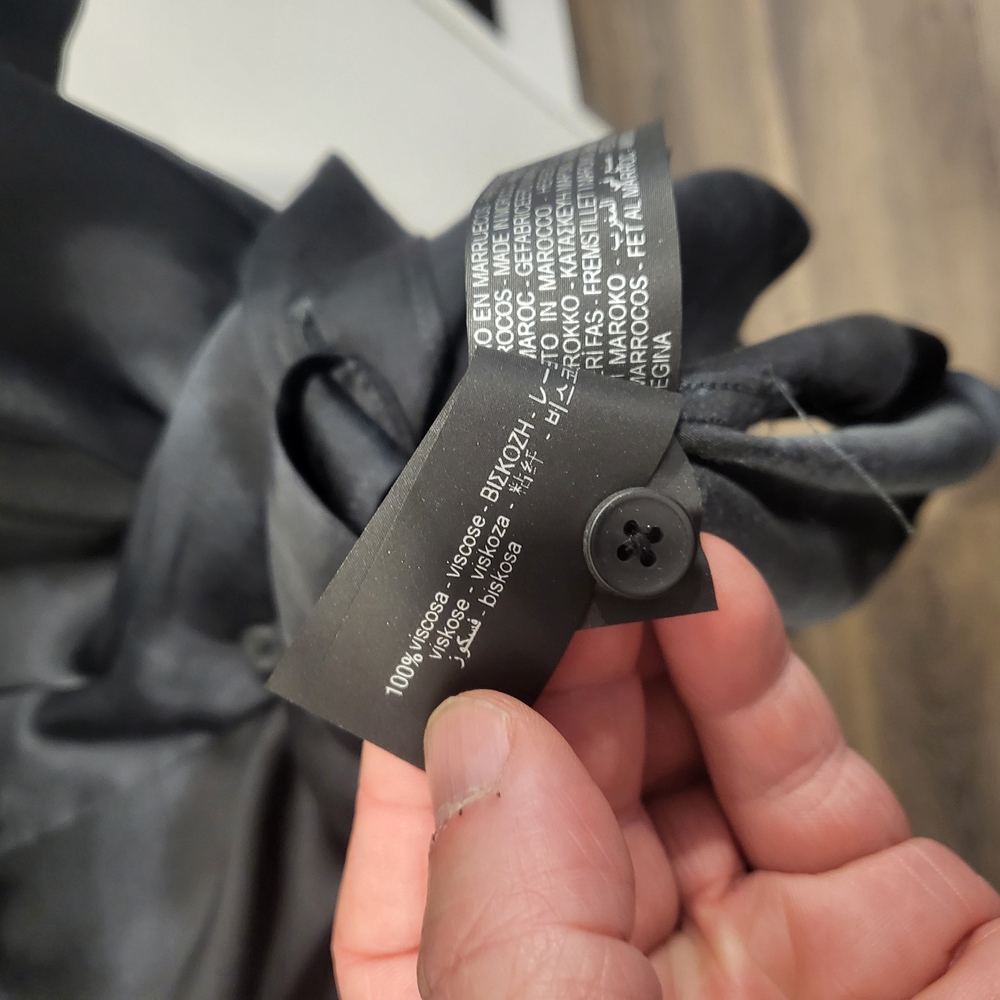 Zara Black Casual Button Down Shirt - Picture 2 of 3
